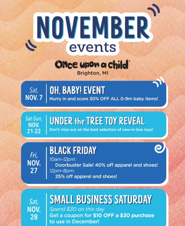 November Calendar of Events